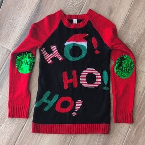 Ugly Christmas Sweater Junior Size 3-5 (Women's S fits like 4/6)